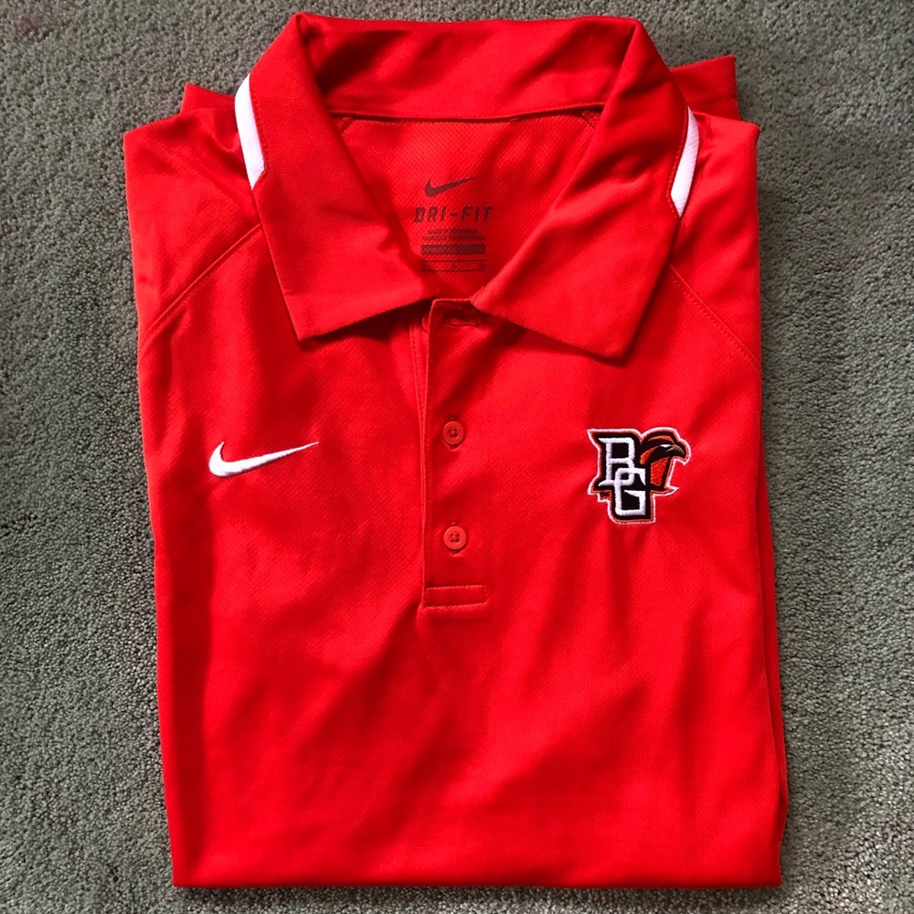 Nike Orange BGSU Polo Shirt S